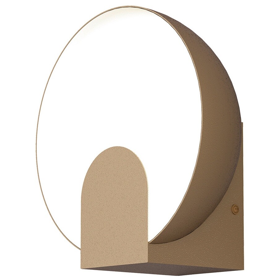 Бра светодиодное алюминиевое круглое 20 см золотое Oculo 8591