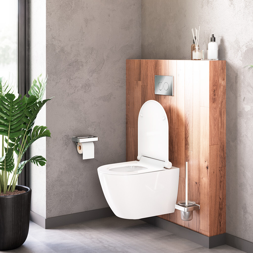 Унитаз подвесной фарфоровый безободковый с микролифтом белый Stworki "Нюборг" HCNBG1700SC - изображение 5