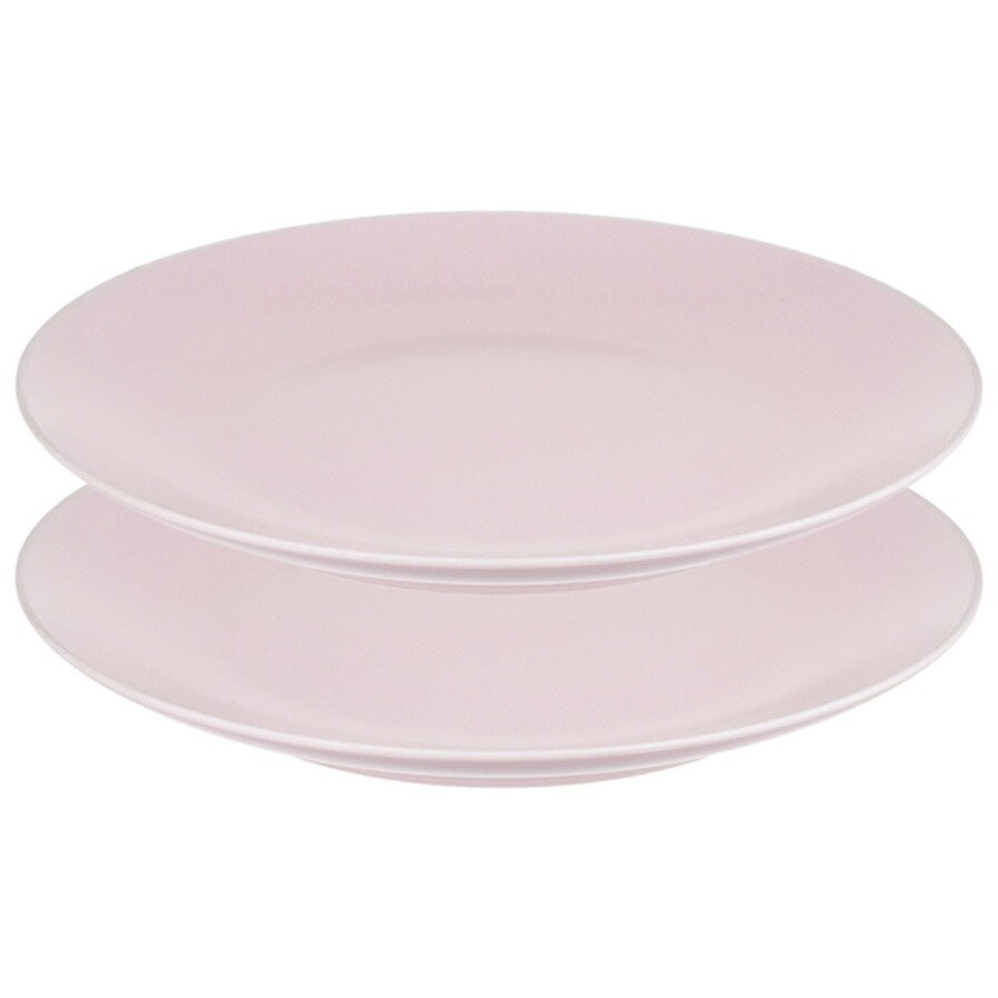 Тарелки керамические D26 см розовые, 2 шт.