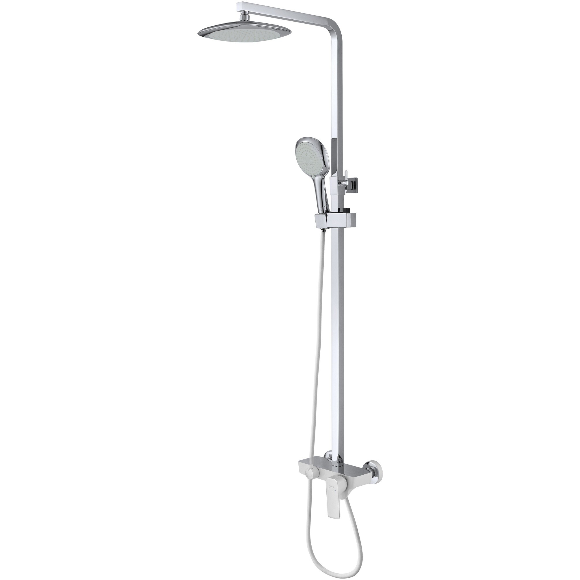 Душевой комплект белый, хром D&K Berlin Steinbeis DA1433716A02