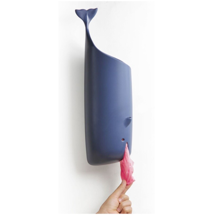 Держатель для пакетов и туалетной бумаги синий Moby Whale