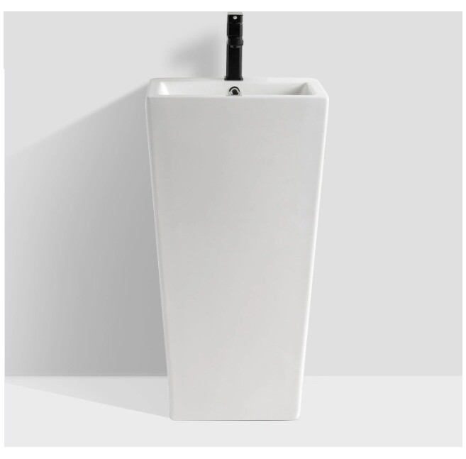 Раковина напольная фарфоровая прямоугольная 38х44 см белая Cerutti SPA Vito CT7663 - изображение 4