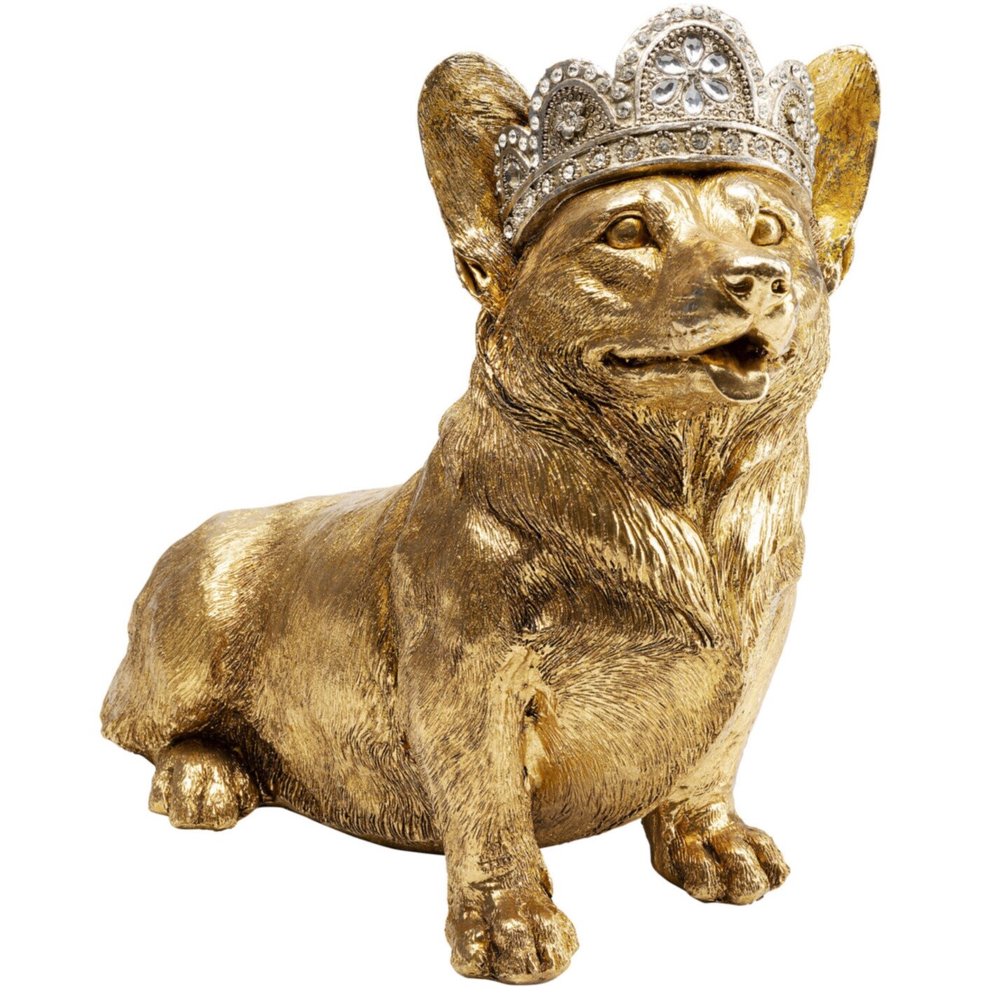 Статуэтка декоративная золото 37 см Corgi