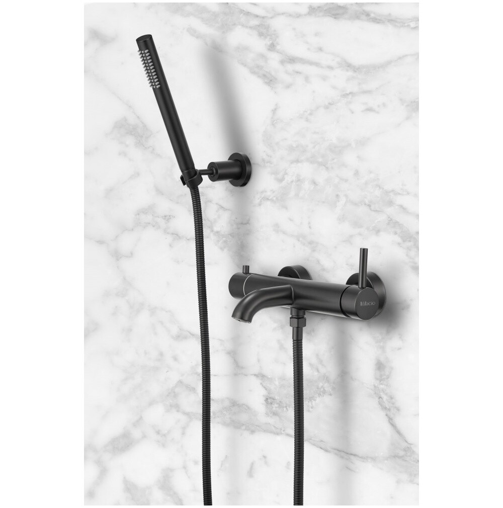Смеситель для ванны с душем черный матовый Milacio Ultra MCU.350.MB - изображение 5