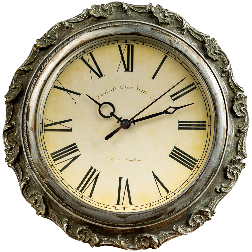 Часы настенные серебряные «Софи»