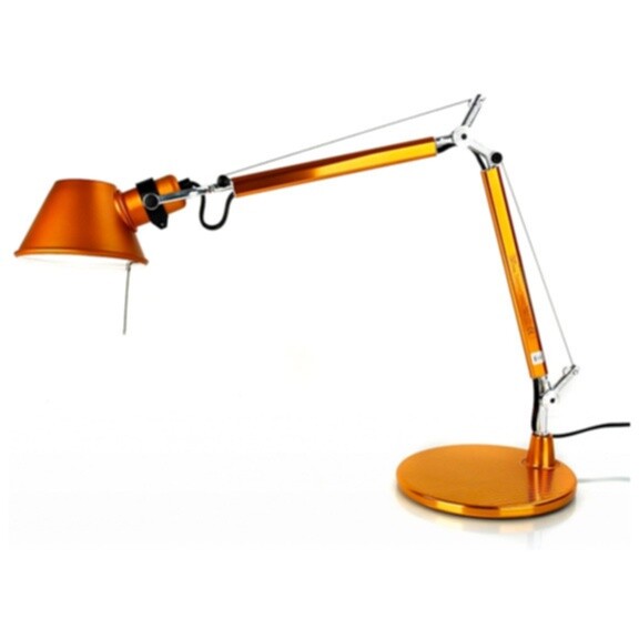 Настольная лампа 73х69 см оранжевая Tolomeo Micro A011860