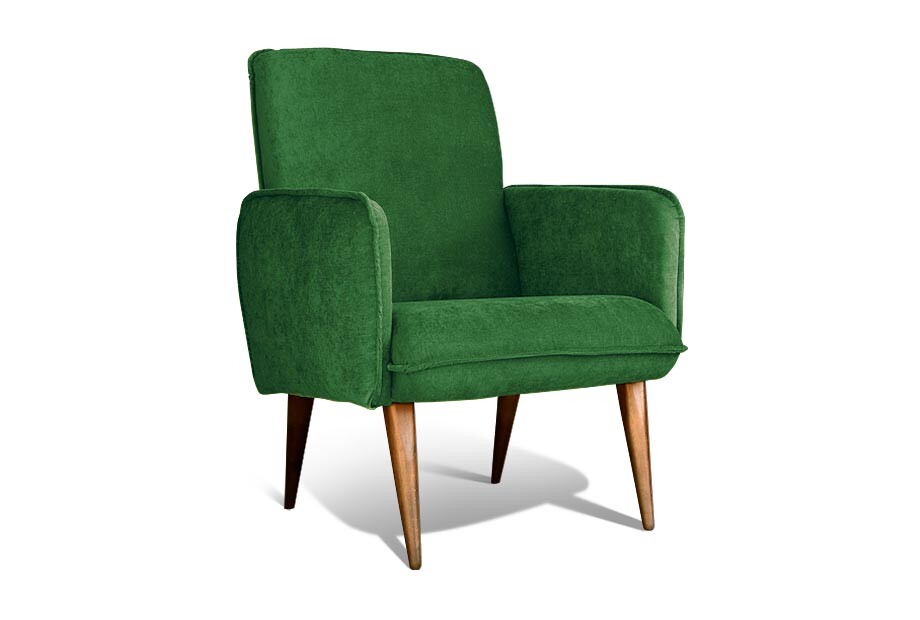 Кресло с мягкими подлокотниками зелёное &quot;Стью&quot;