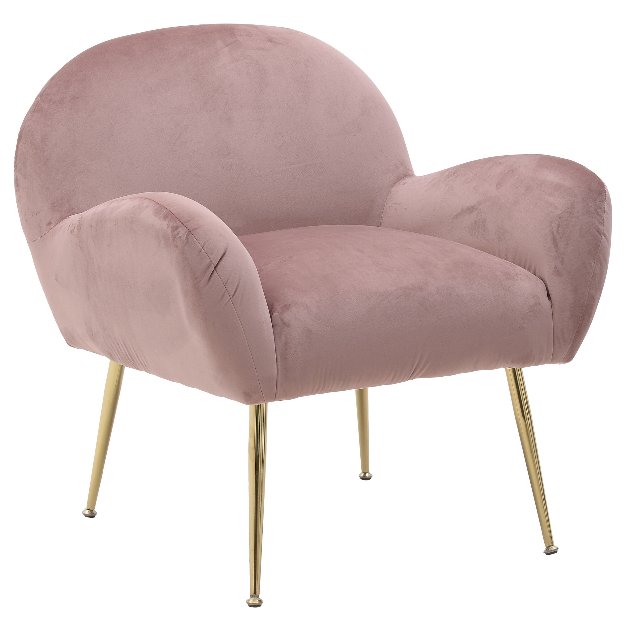 Кресло с мягкими подлокотниками розовое Huffle Puff