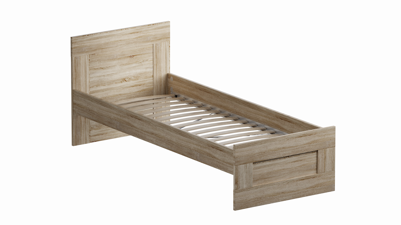 Кровать односпальная с ортопедическим основанием 80х200 см деревянная сонома &quot;Сириус&quot;