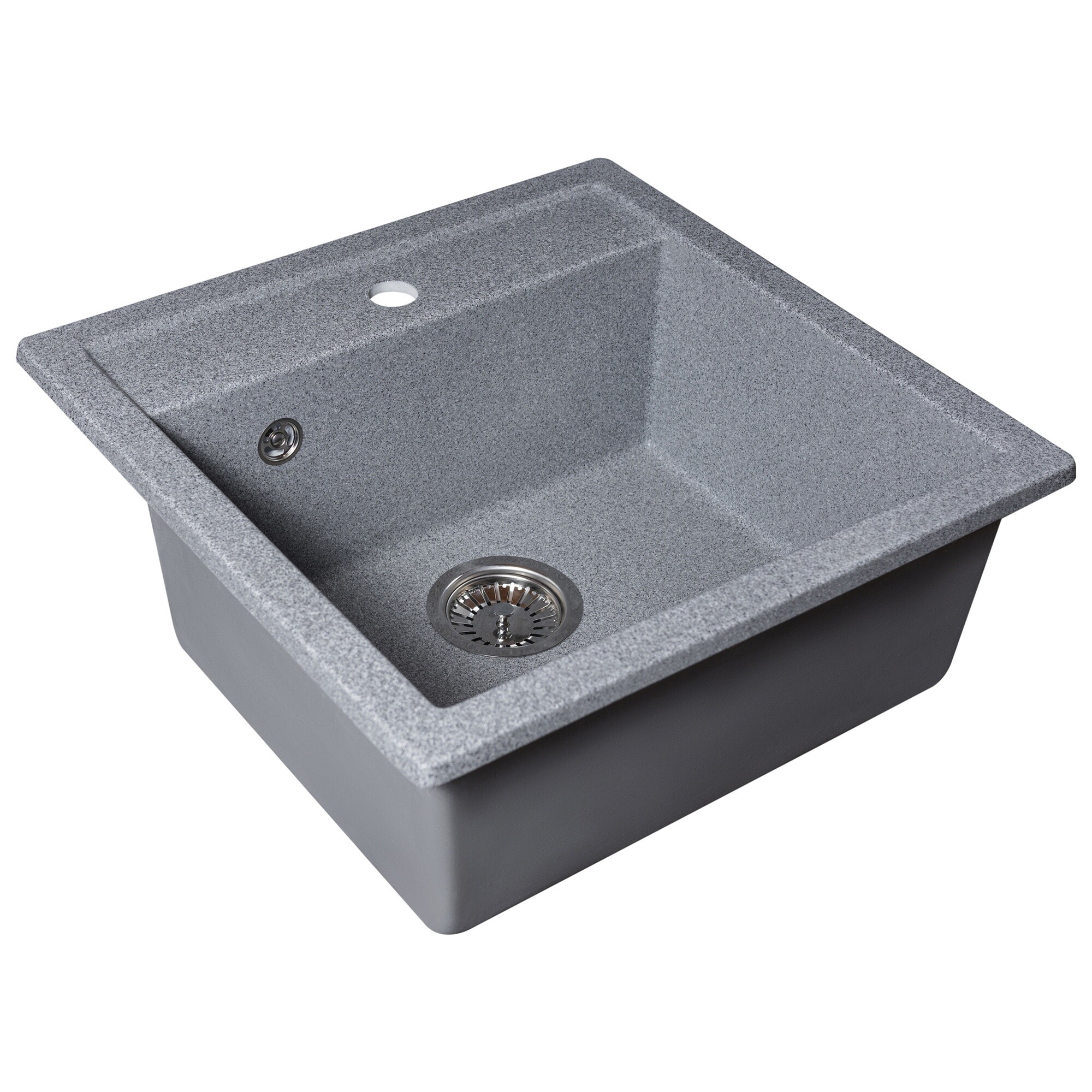 Мойка кухонная кварцевая прямоугольная гравий Reflection Zia RX1251GR