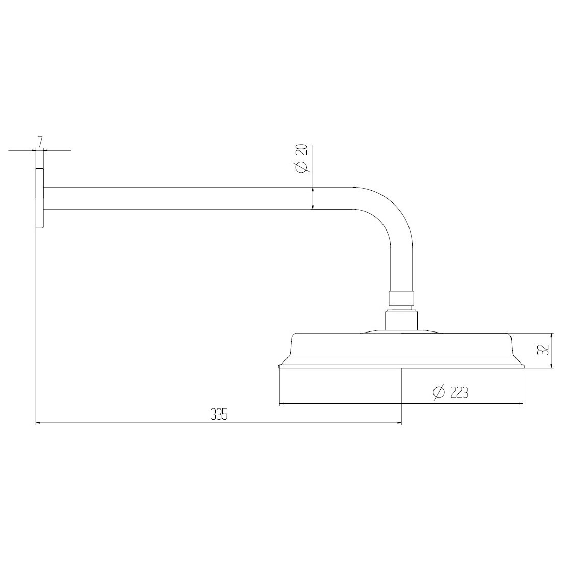 Душевой комплект встраиваемый с верхним душем черный Boch Mann Marbella Top BM8731 - изображение 5