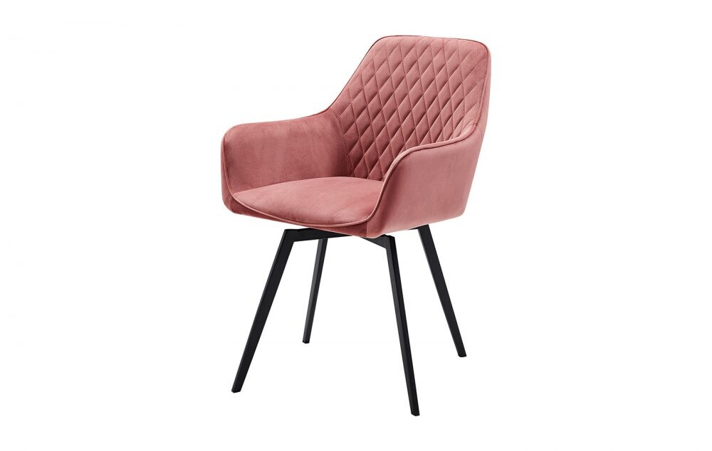 Обеденный стул вращающийся розовый ESF