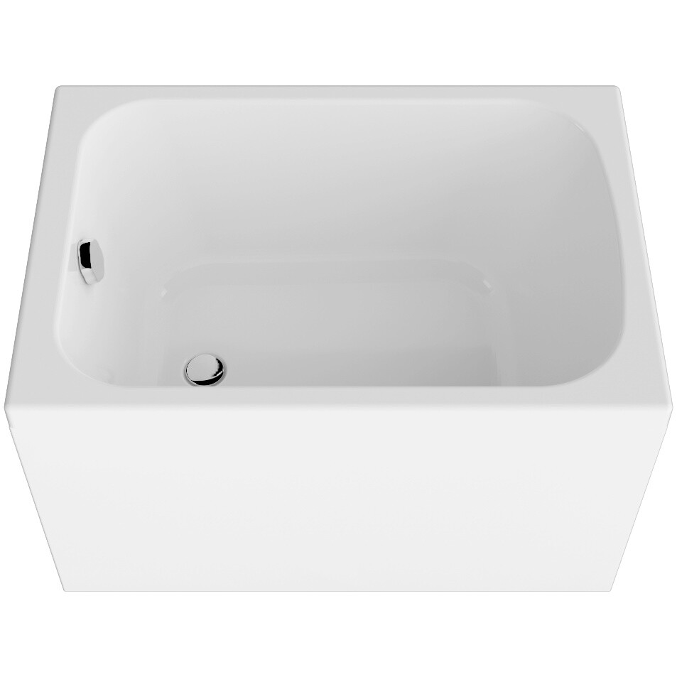 Ванна акриловая 100x70 см белая Diwo "Брянск" VN-733200 - изображение 9