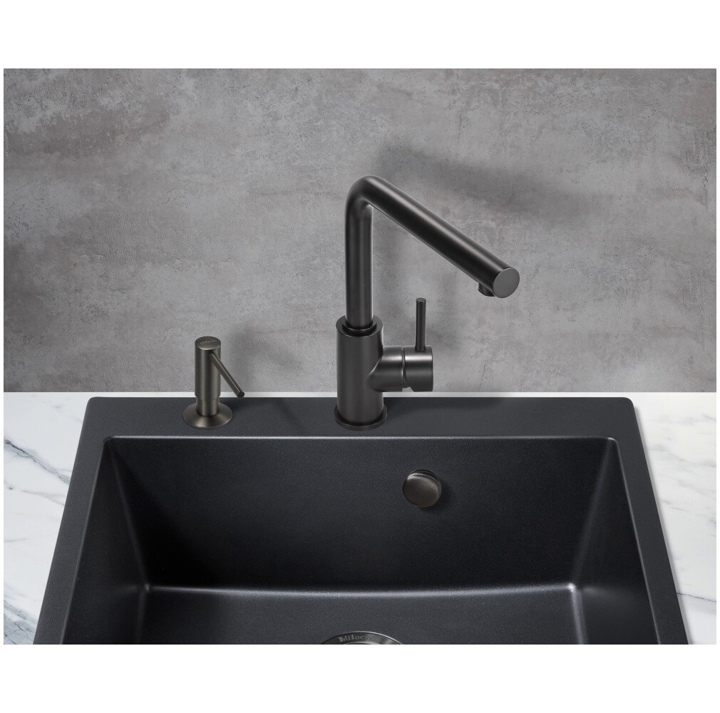 Смеситель для кухни однорычажный черный Milacio Ultra MCU.555.TB - изображение 4