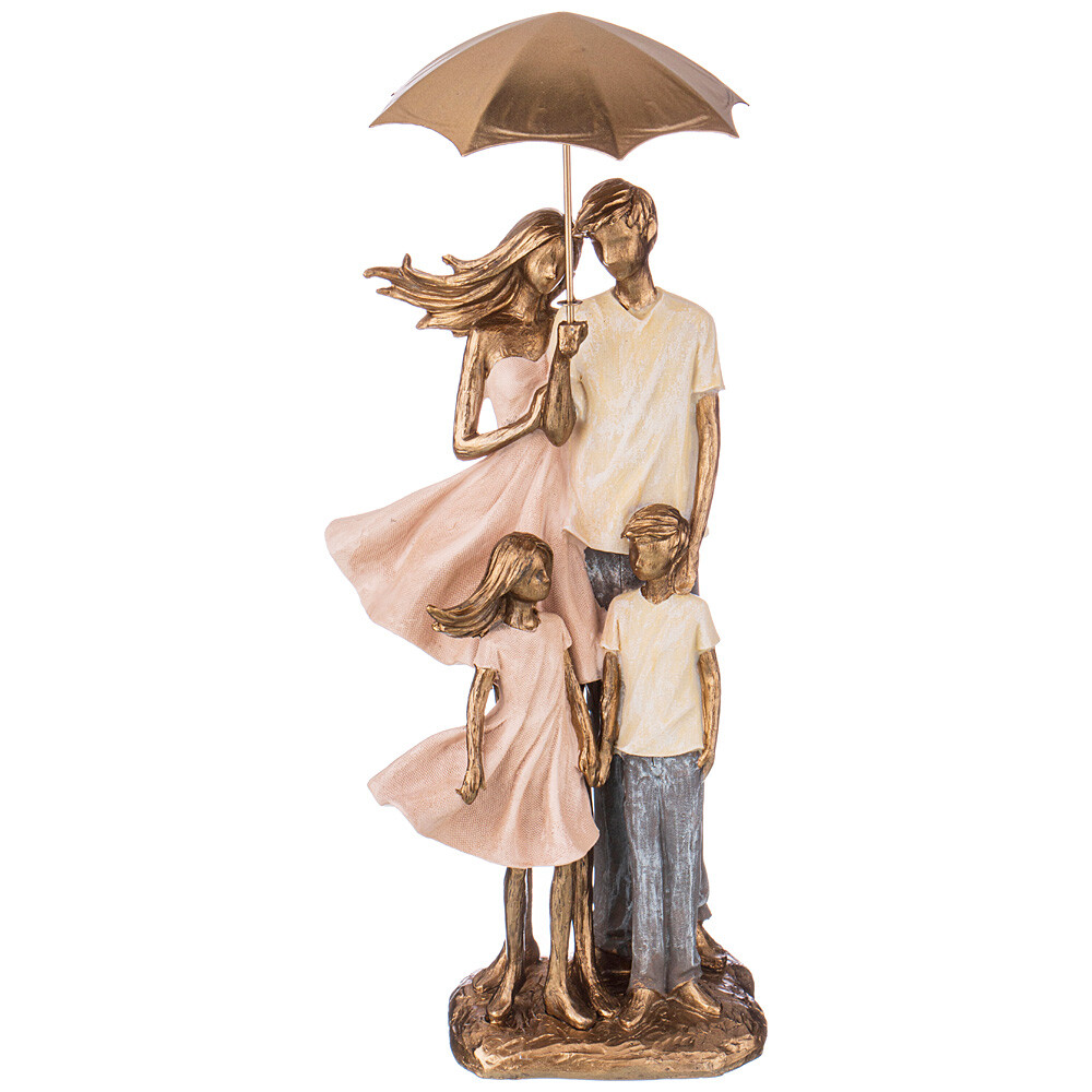 Статуэтка декоративная 44 см бежево-розовая &quot;Семья. Фьюжн&quot;