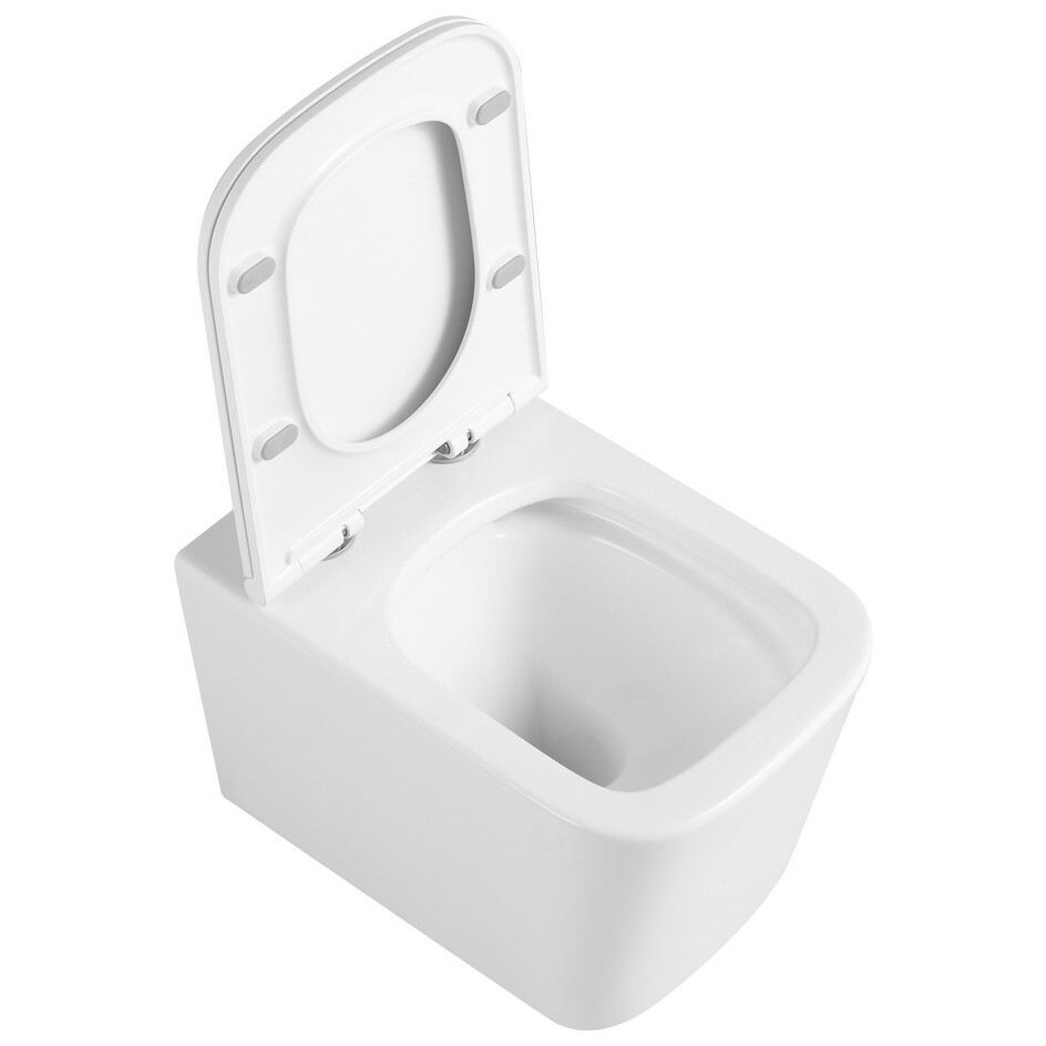 Унитаз подвесной безободковый фарфоровый белый Triton Verso Pro VO-3032 Щ0000057972 - изображение 9