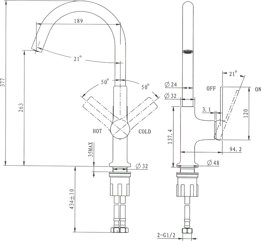 Мойка кухонная антрацит Domaci "Сиена" 50276-112 со смесителем Stworki HDA4228XH2 - изображение 6