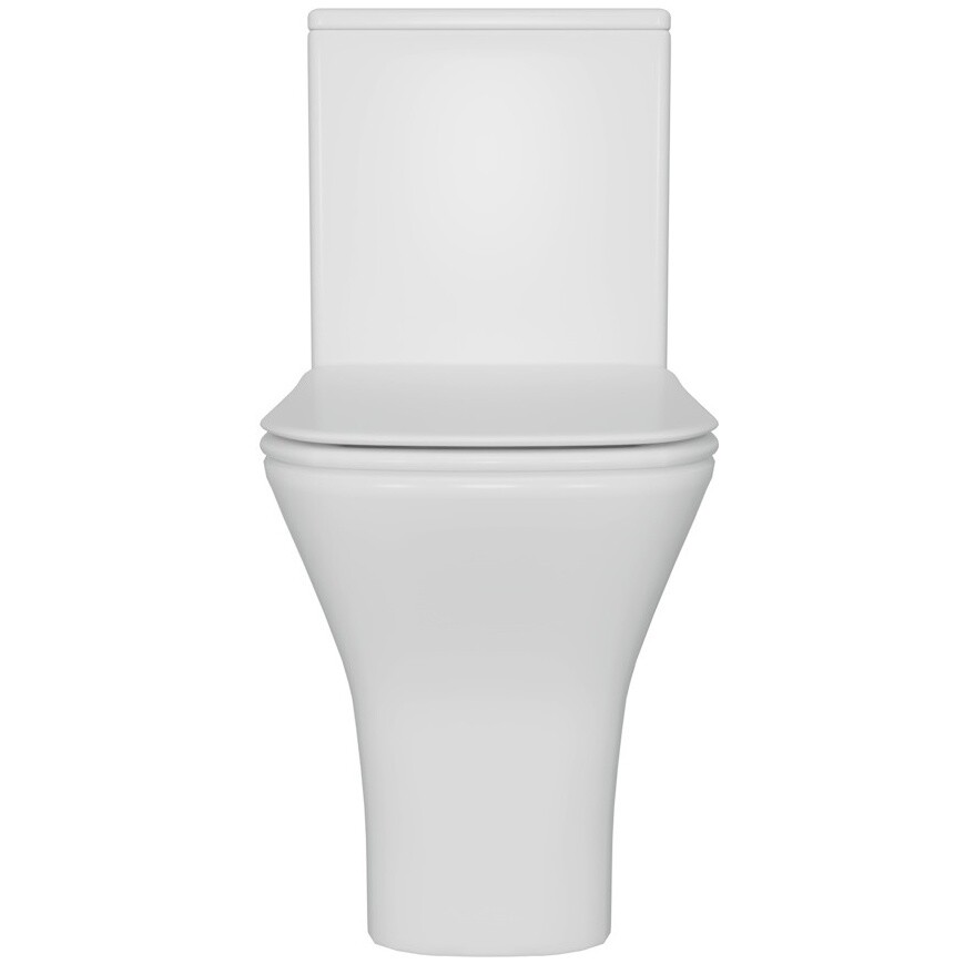 Унитаз-компакт безободковый с микролифтом белый Diwo "Смоленск" 5420 - изображение 10