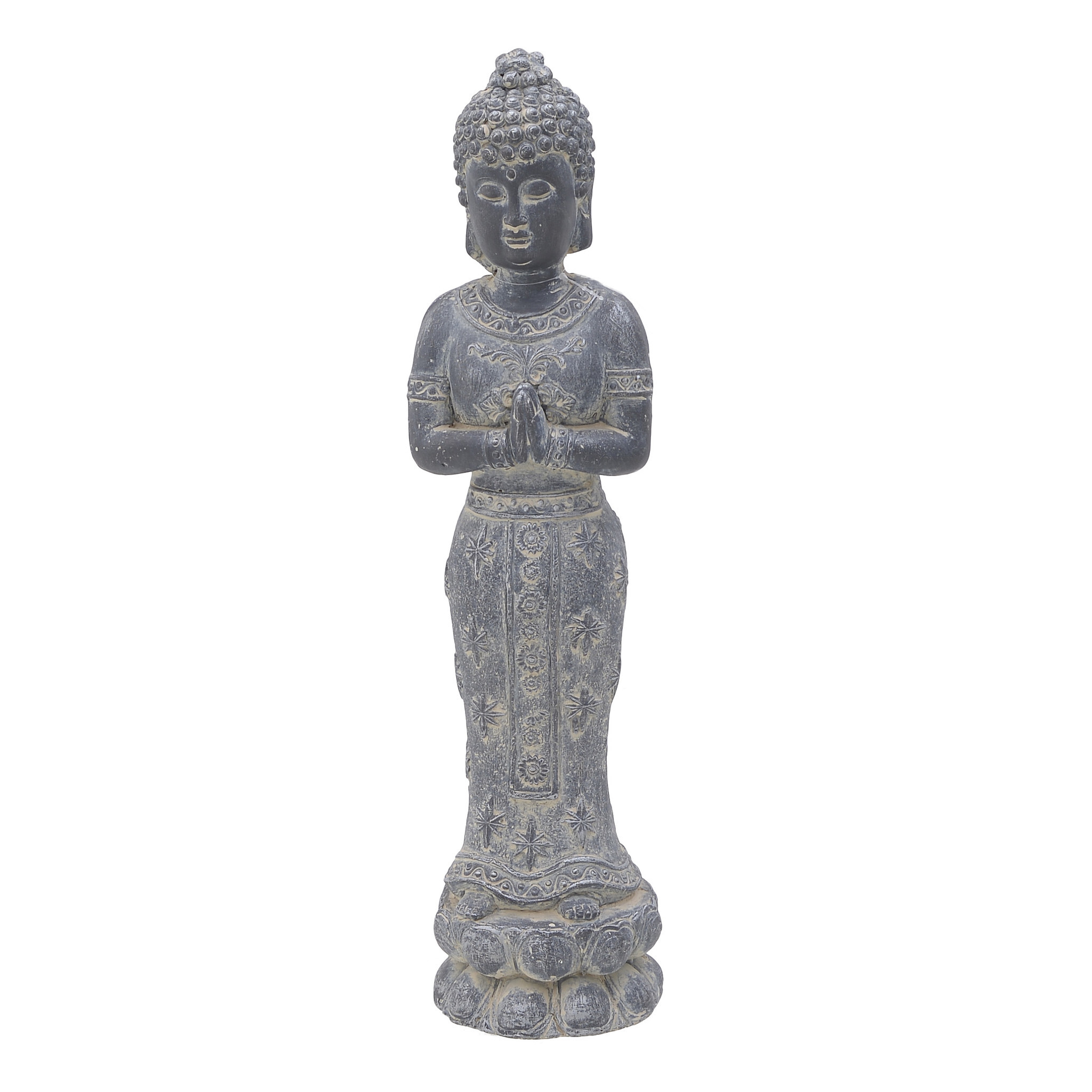 Статуэтка серая 51 см Buddha Villenave-d'Ornon