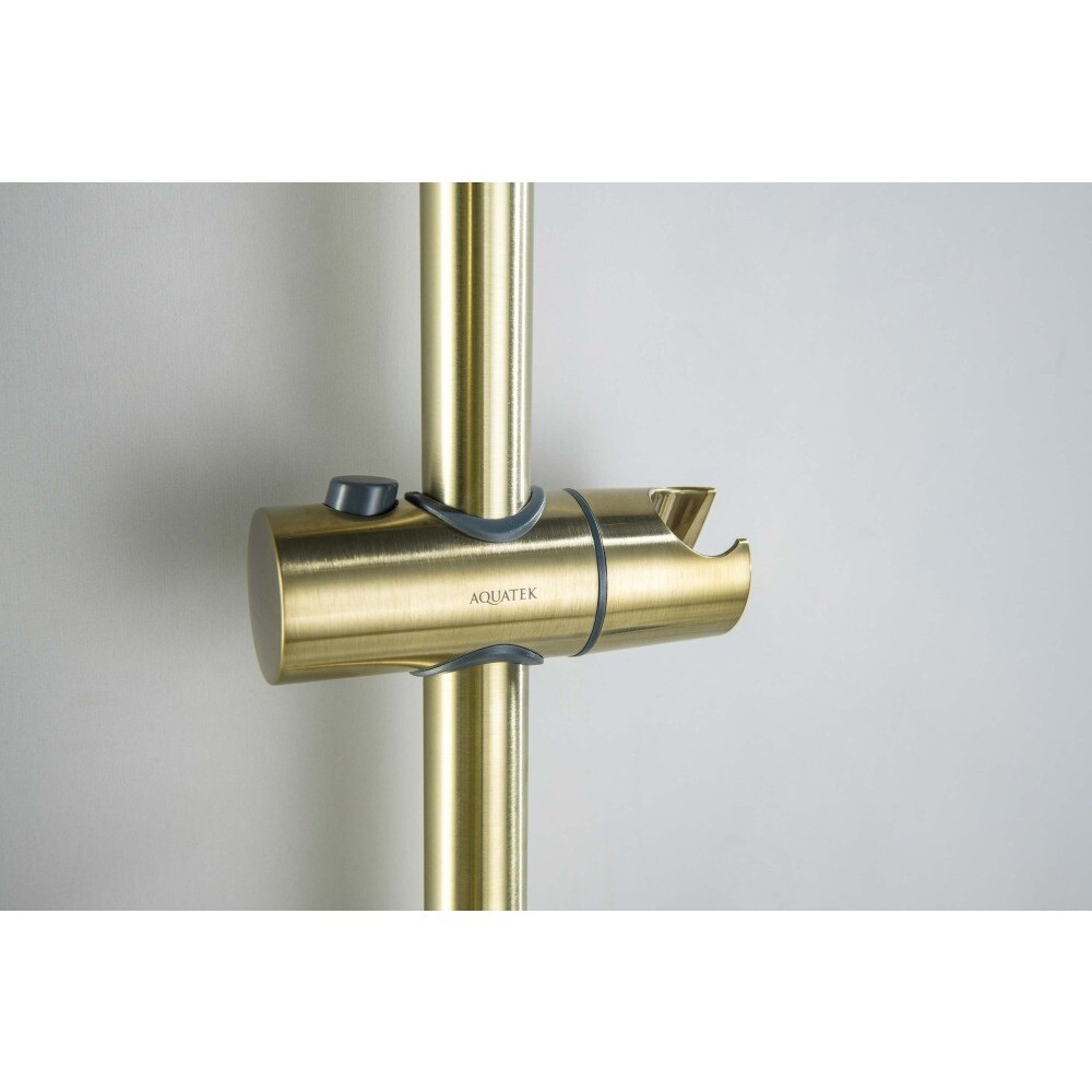 Душевая стойка с ручной лейкой золотая Aquatek "Оберон" AQ2016BG - изображение 10