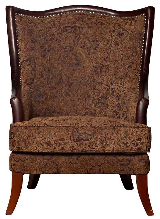 Кресло с деревянными подлокотниками шоколад Garda Decor