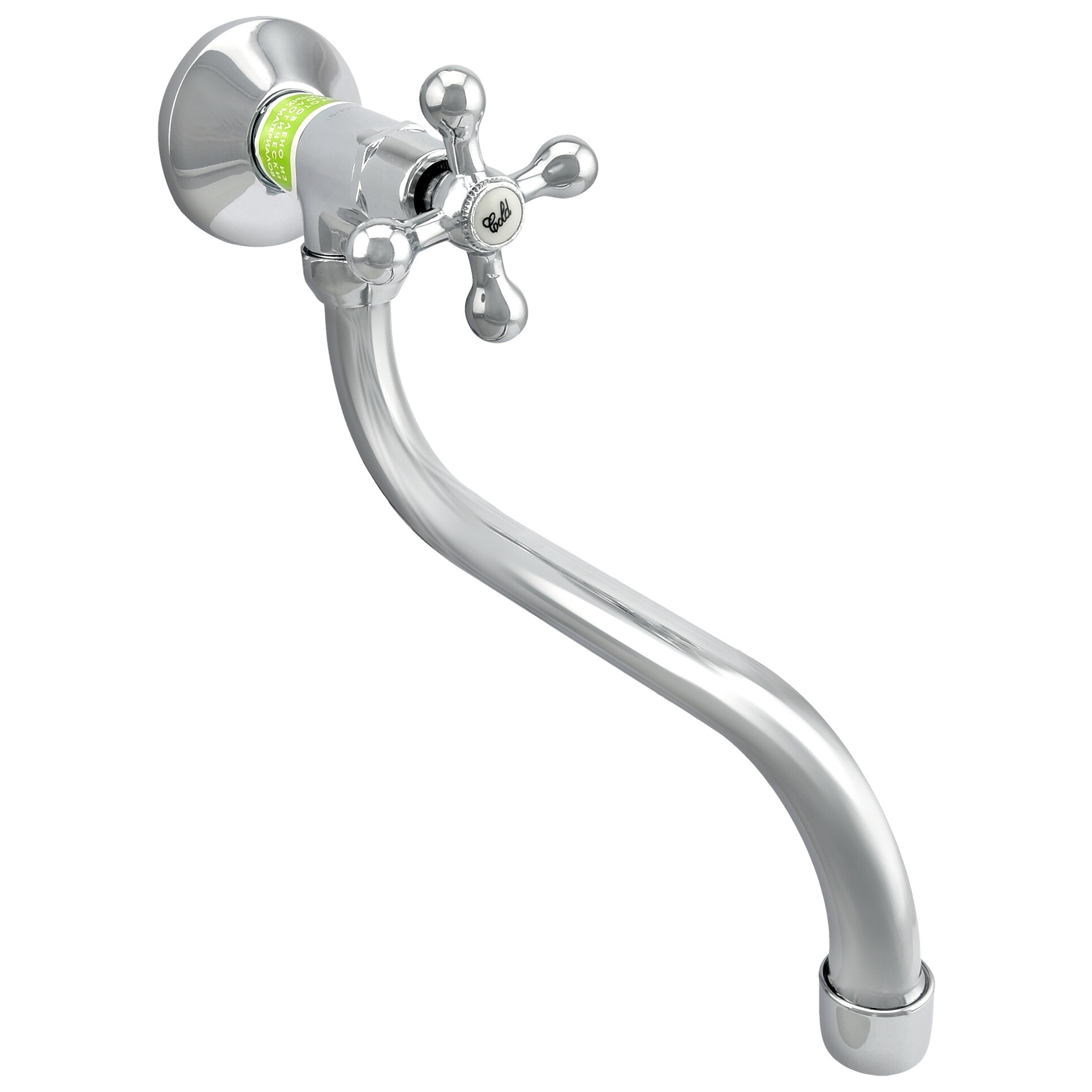 Кран для кухни настенный вентильный хром Juguni Aquarius JGN1240 0402.662