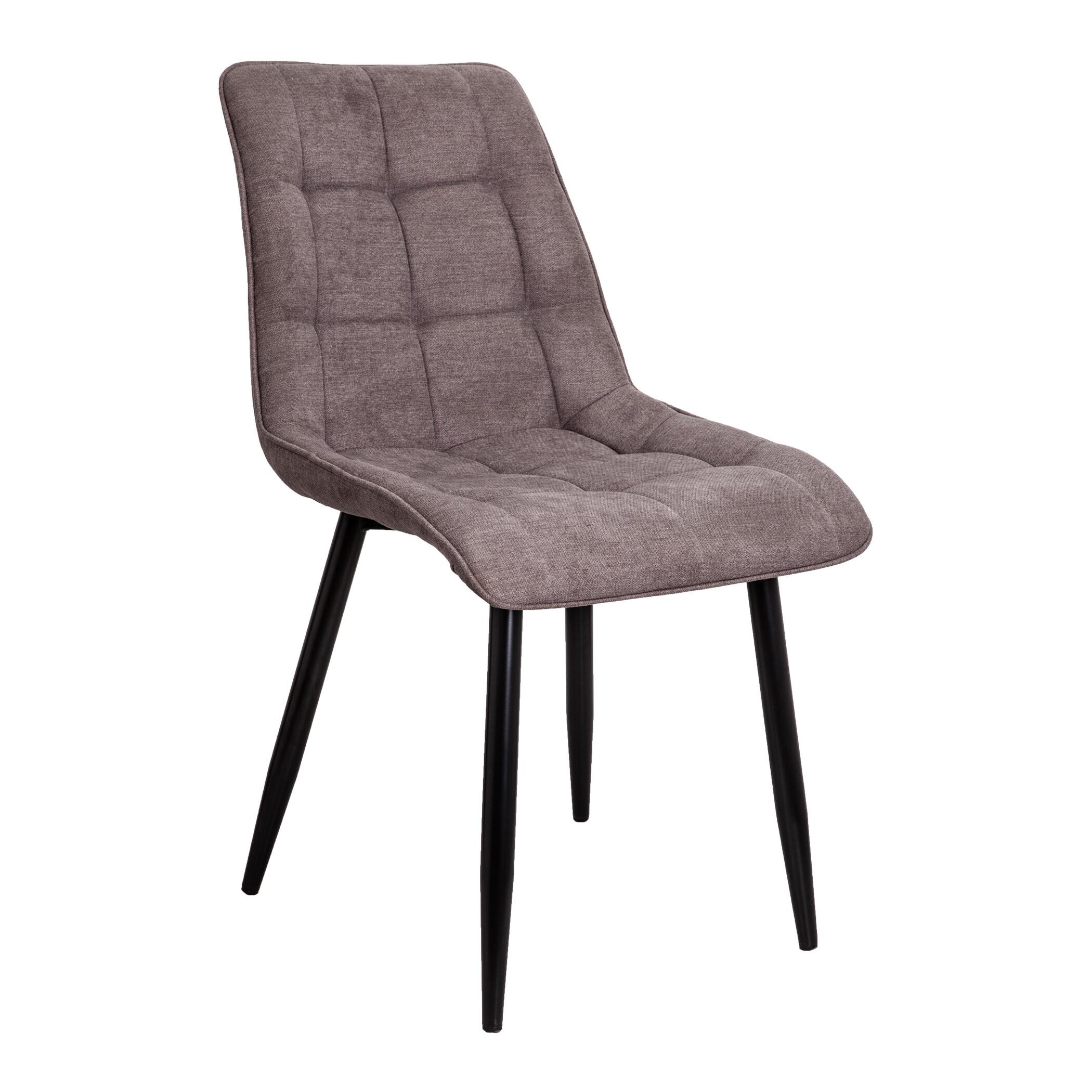 Обеденный стул мягкий серый FRED