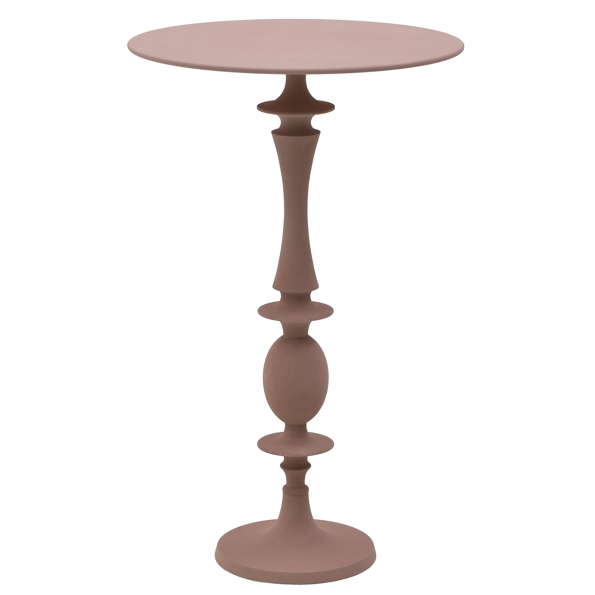 Барный стол круглый D 47 см розовый To4rooms