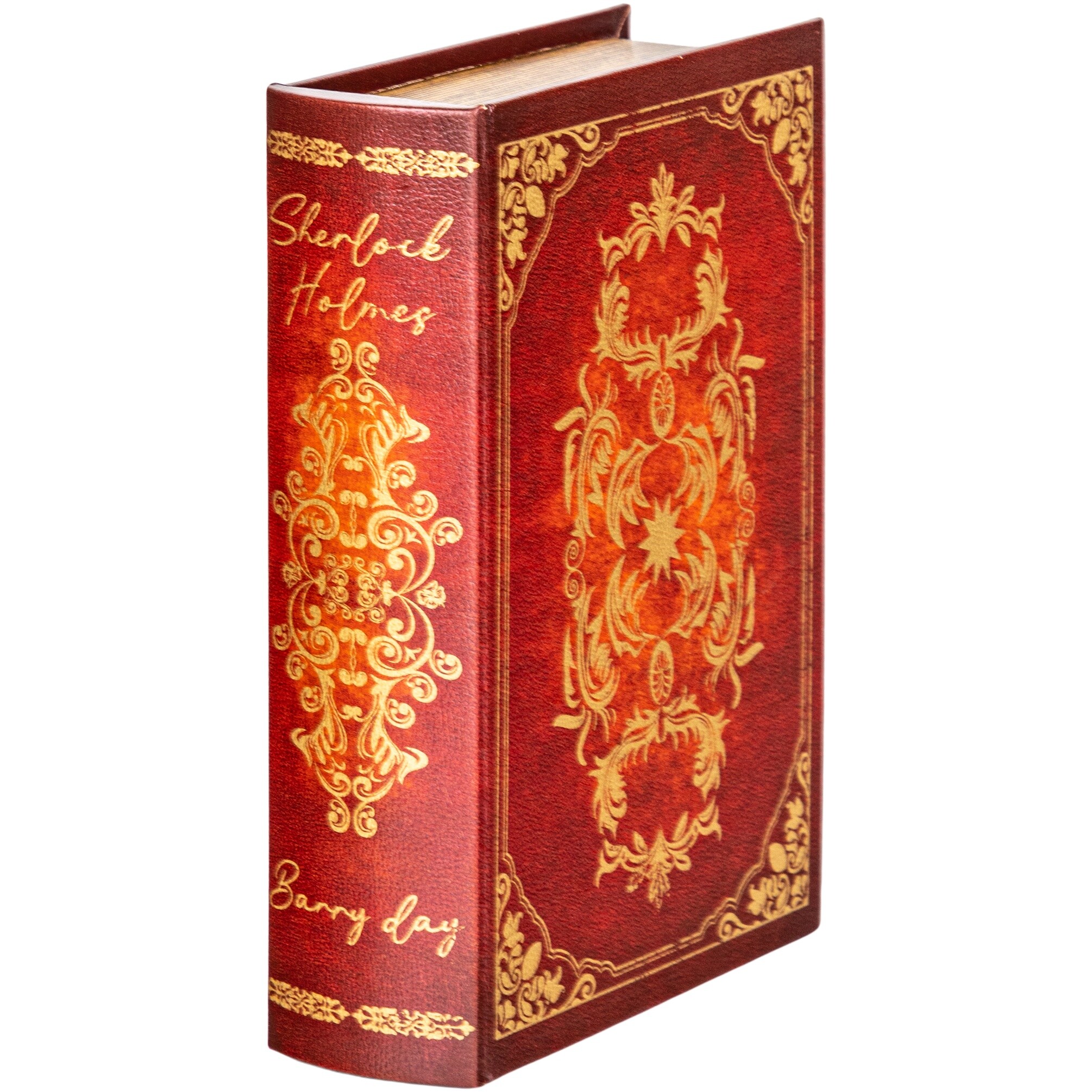 Шкатулка в виде книги 19х27 см красная, золото 39-117-1