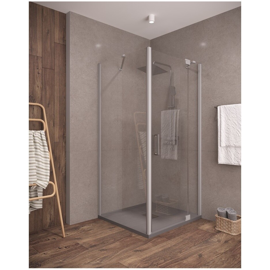 Душевой поддон из искусственного камня прямоугольный 80х140 см серый Creto Etna 2-0016 - изображение 4