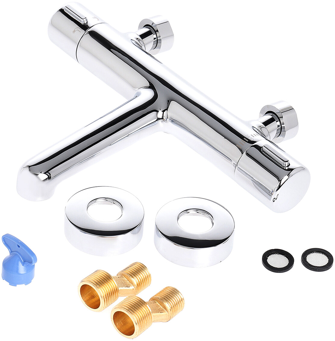 Термостатический смеситель хром Stworki "Рандерс" RD-01cr - изображение 6