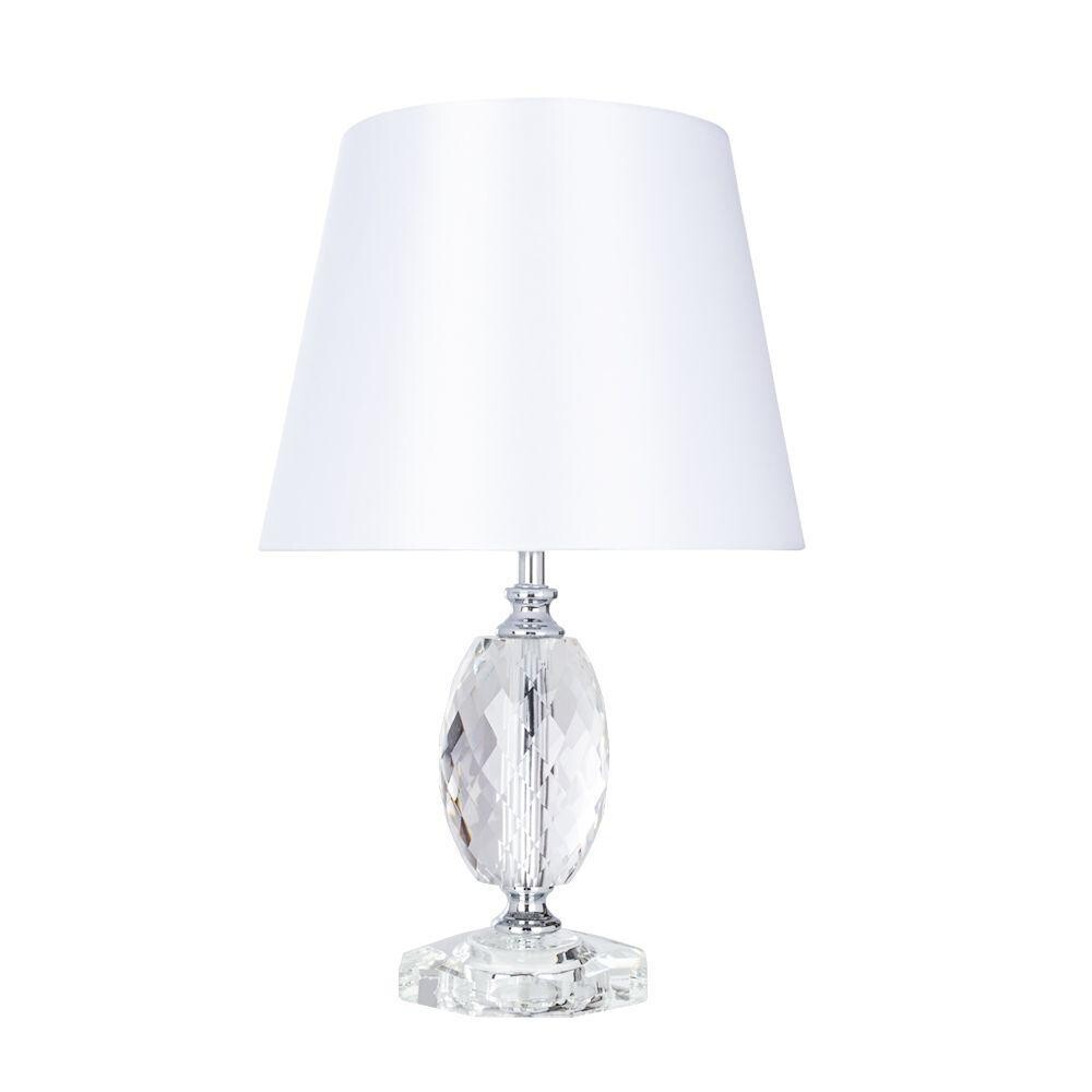 Лампа настольная с абажуром белая Azalia A4019LT-1CC