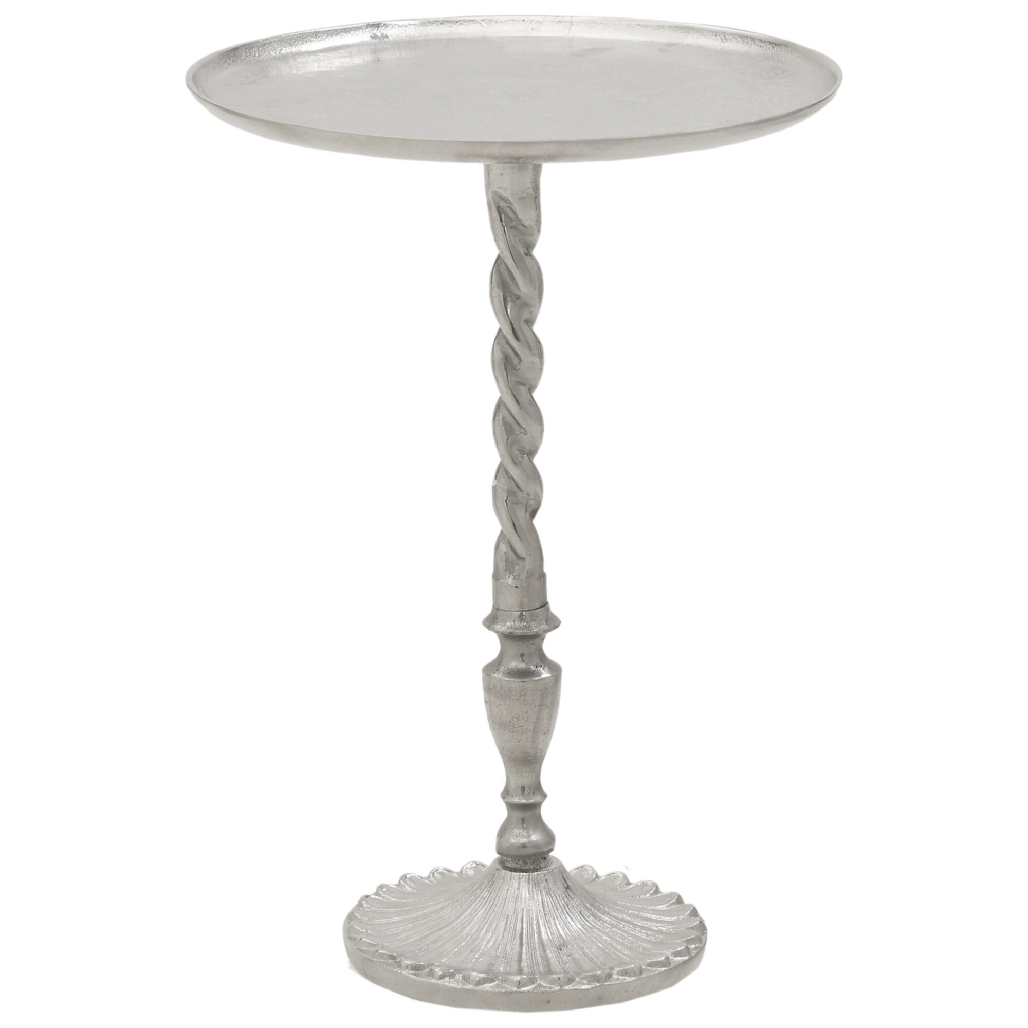 Круглый кофейный столик серебро 109709