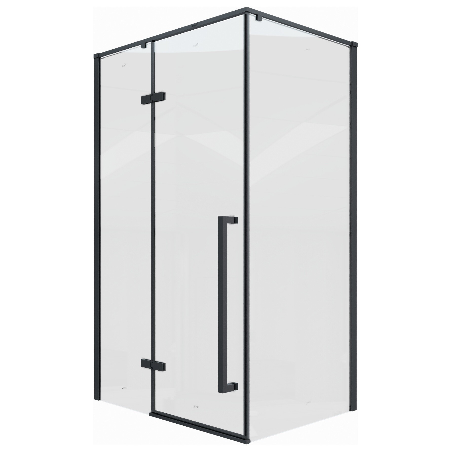 Душевой уголок прямоугольный 90х120 см  черный матовый Cerutti SPA C1A