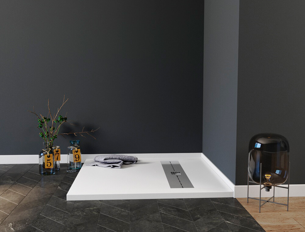 Поддон для душа с сифоном 90x90 см белый Stworki "Эстерсунд" 264998 - изображение 8