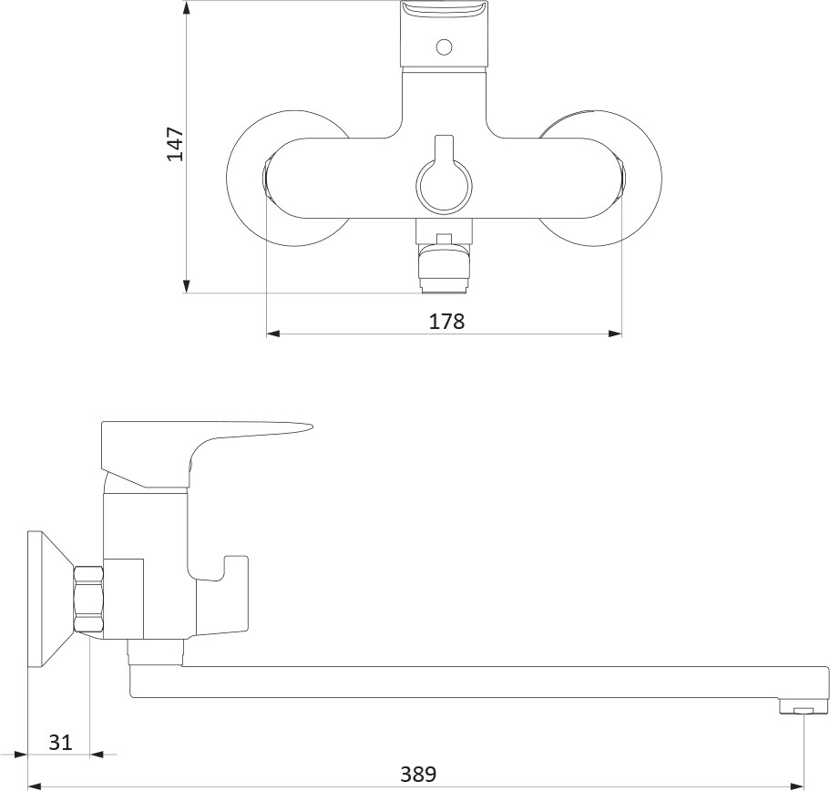 Универсальный смеситель хром Stworki "Драммен" HFDR95000 - изображение 6