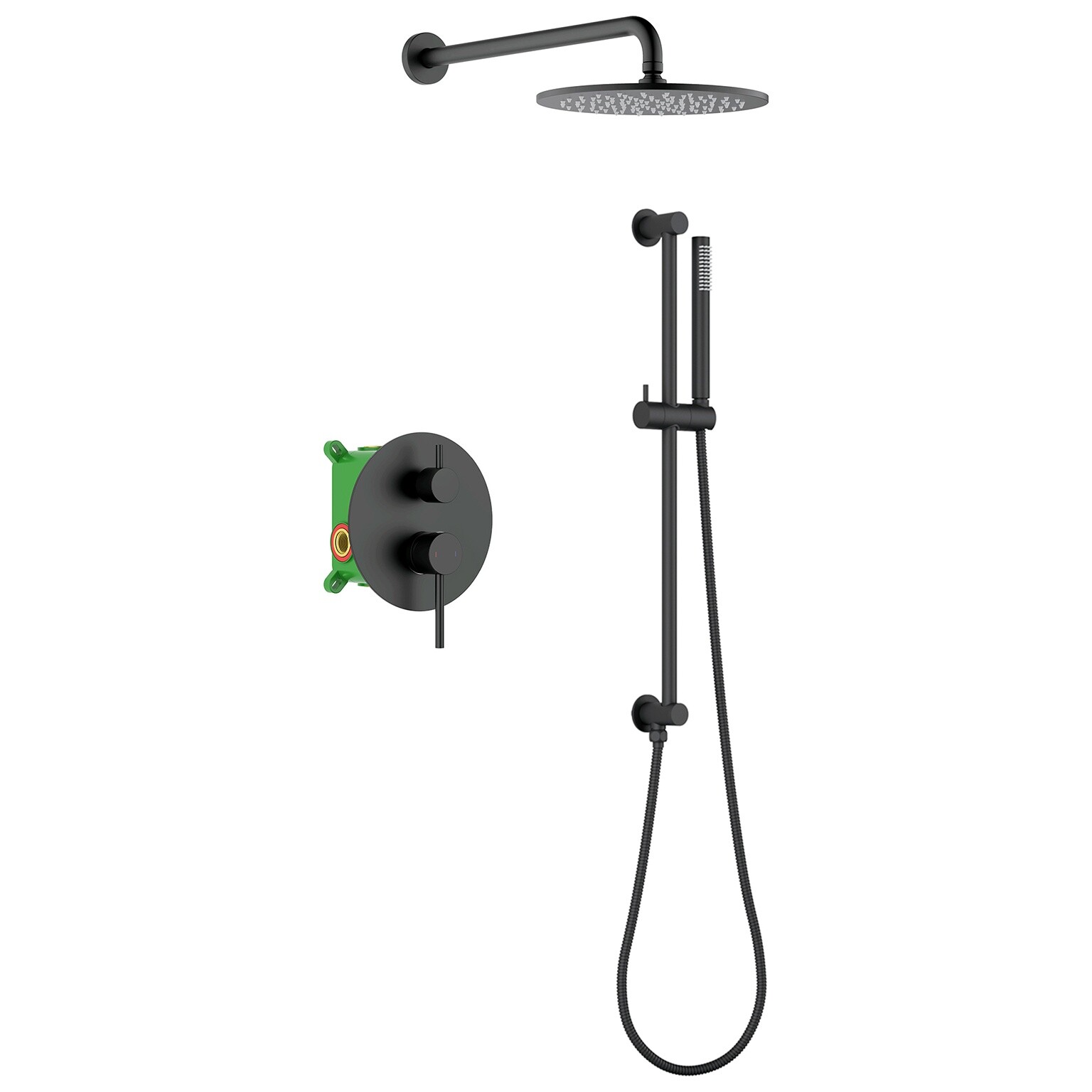 Душевой комплект встроенный черный Timo Saona SX-2309-03SM