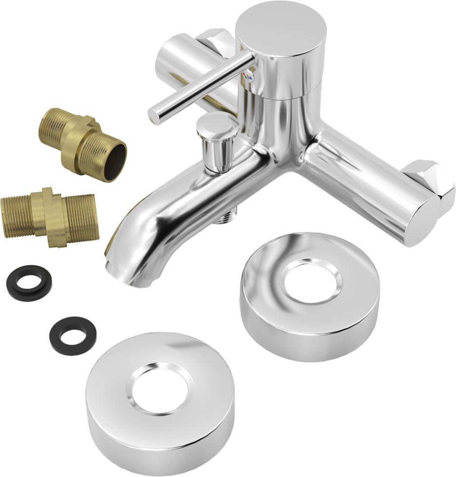 Смеситель для ванны с душем хром Mega Didim MG-CM103 - изображение 8