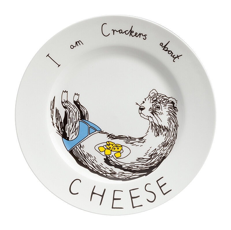 Тарелка I am Crackers about Cheese