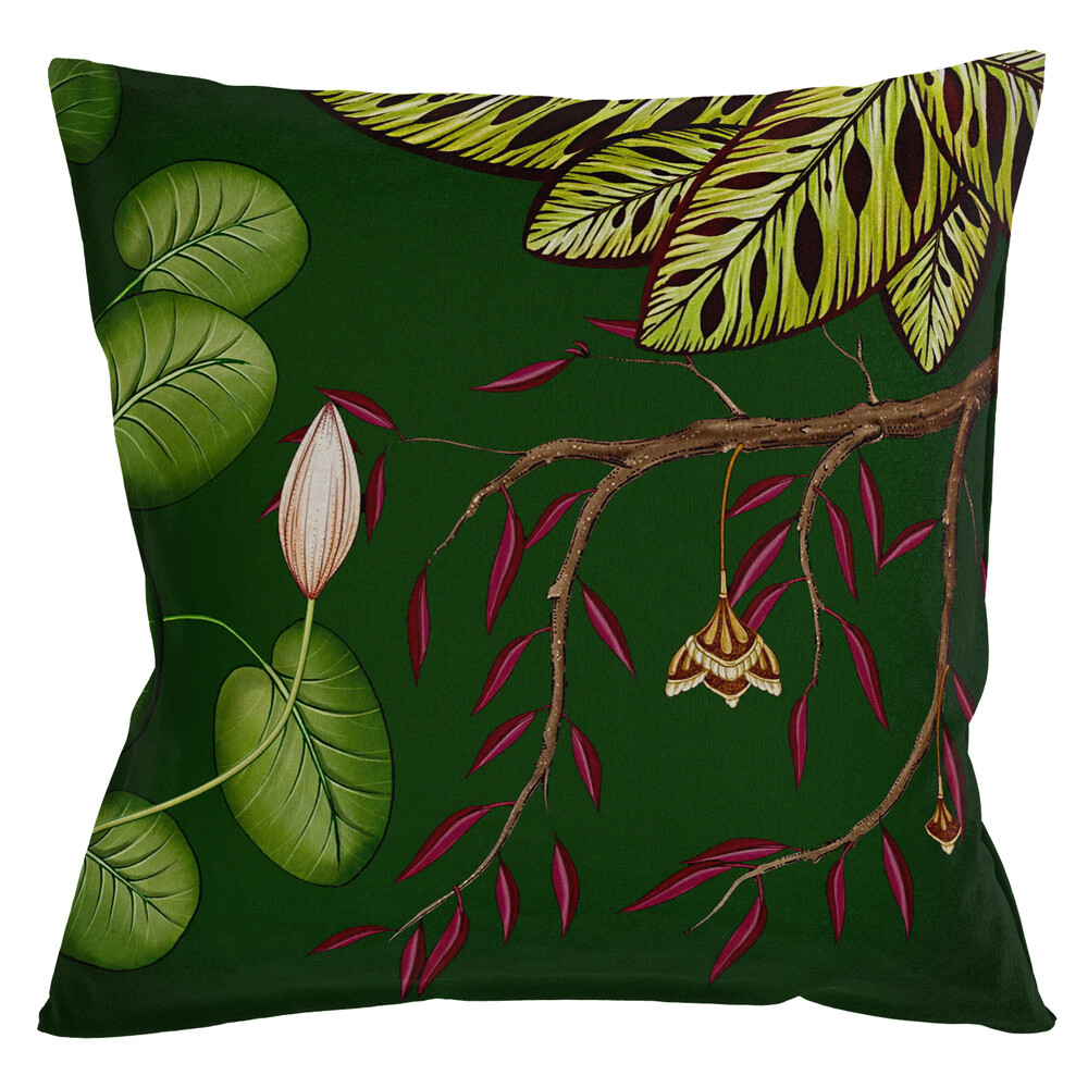 Декоративная подушка 45х45 см разноцветная &quot;Тропический лес. Грин 1&quot;