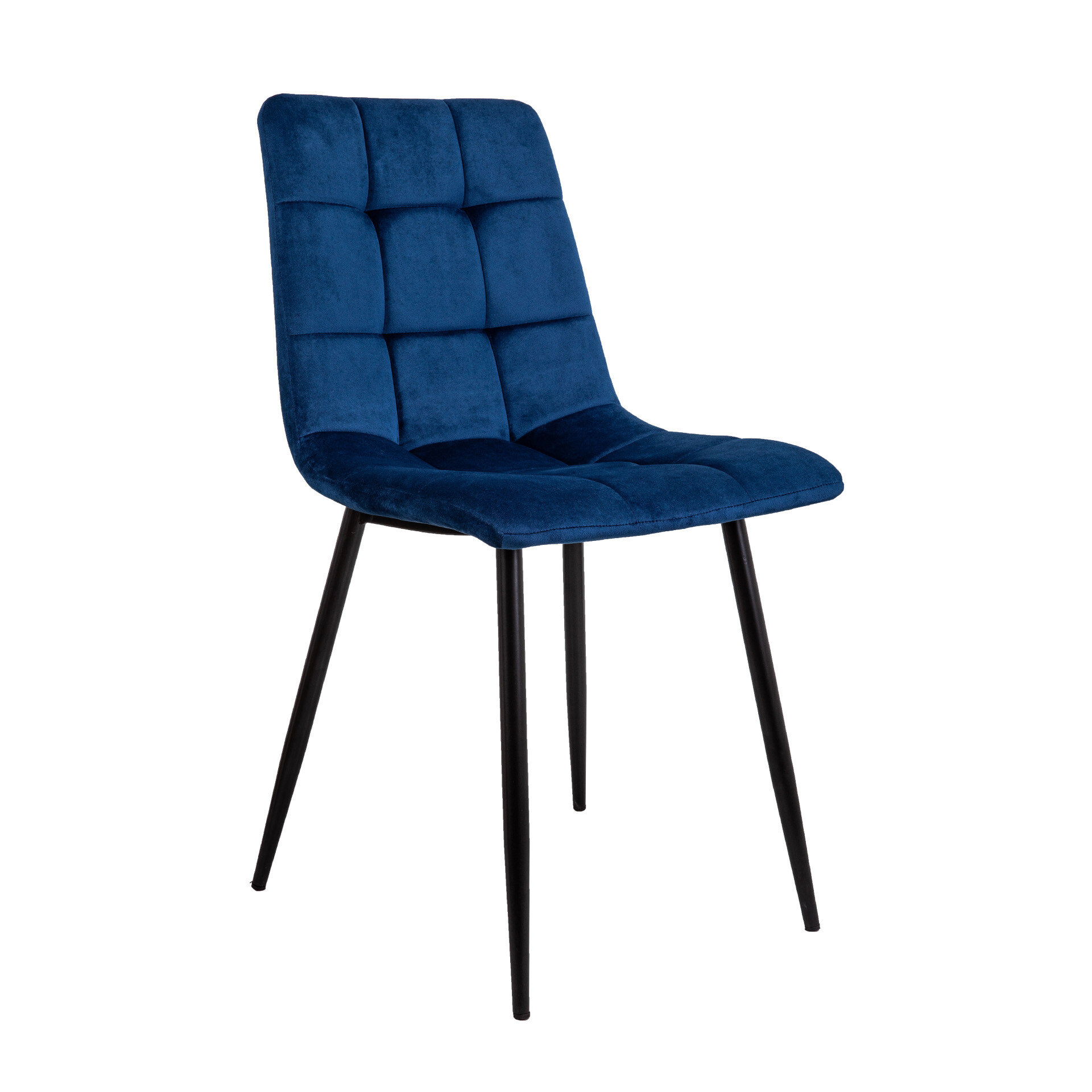 Обеденный стул мягкий синий DALLAS