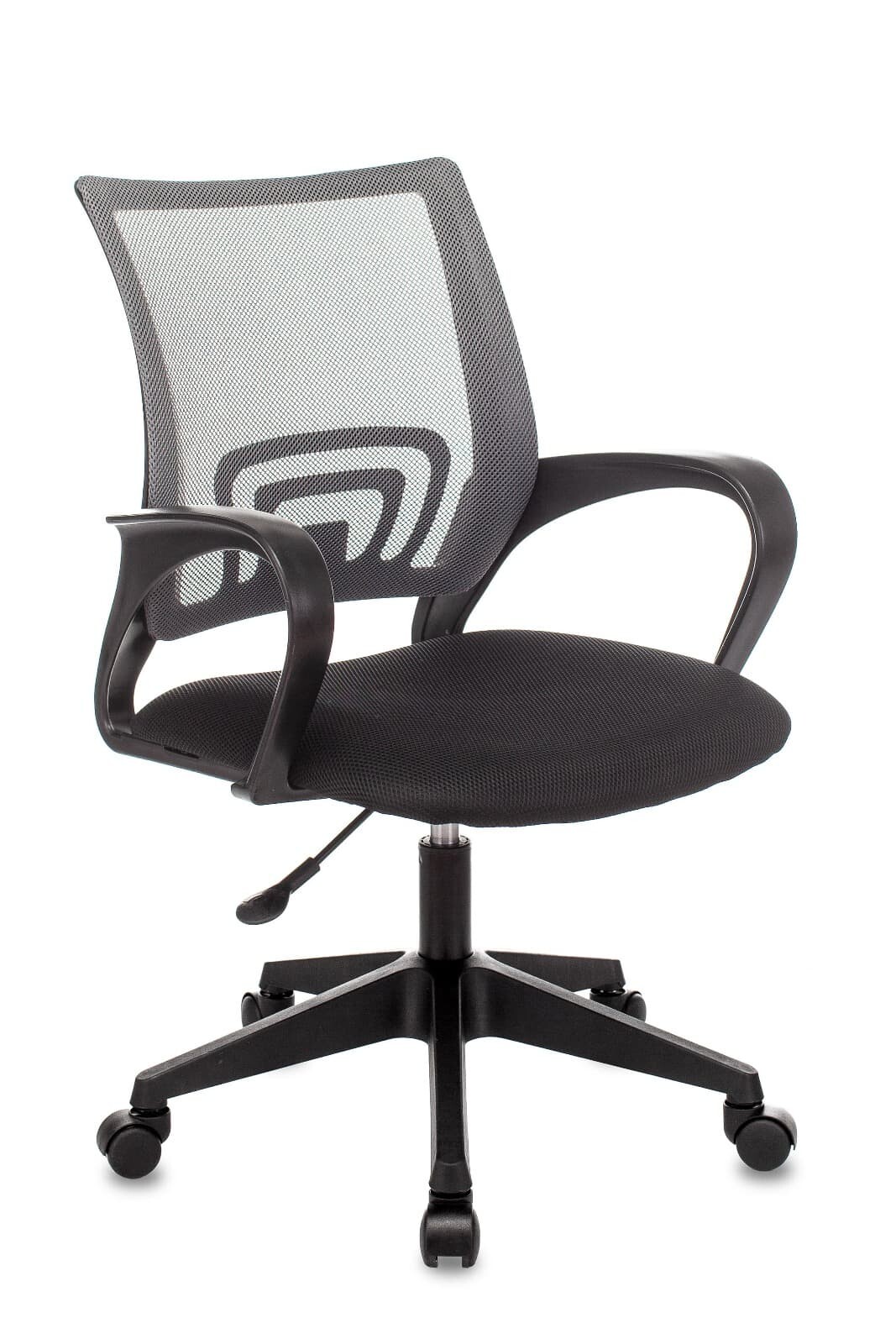 Кресло офисное тканевое черное, темно-серое St-Basic