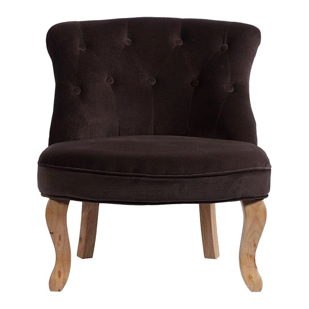 Кресло коричневое с гнутыми ножками Robelli