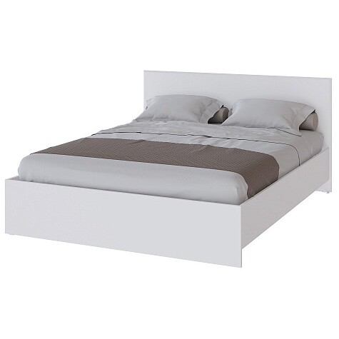 Кровать двуспальная 160х200 см белая &quot;Плейона&quot;