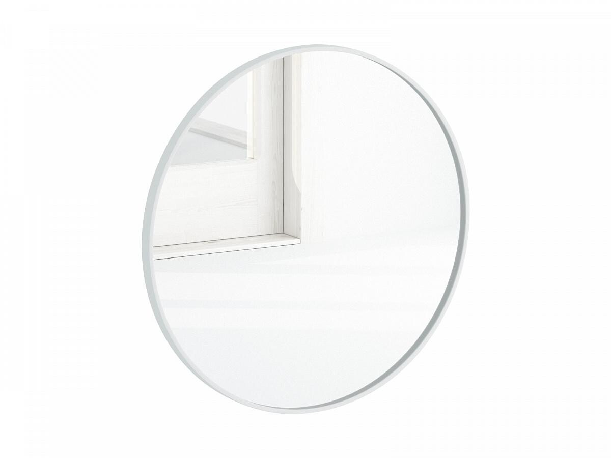 Зеркало белое круглое 80 см Focus