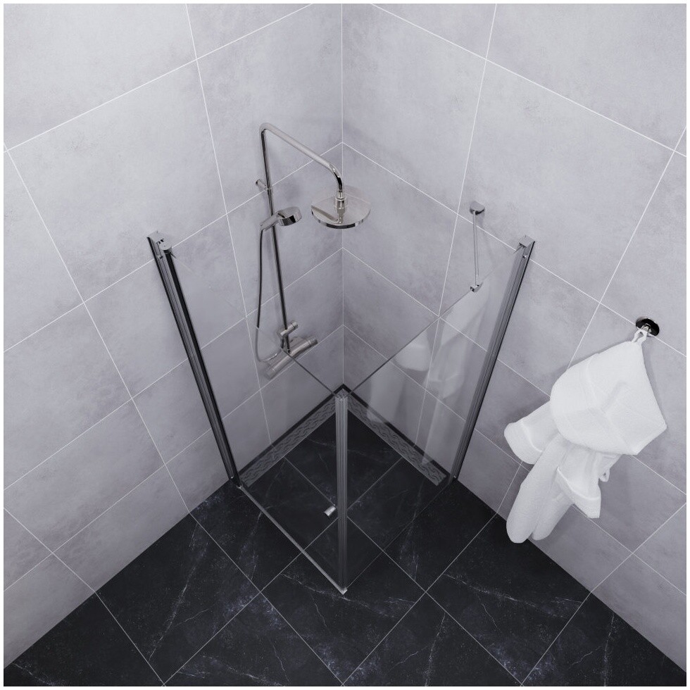 Душевой уголок квадратный 90х90 см хром Triton "Форта-Хром" Щ0000054476 - изображение 4