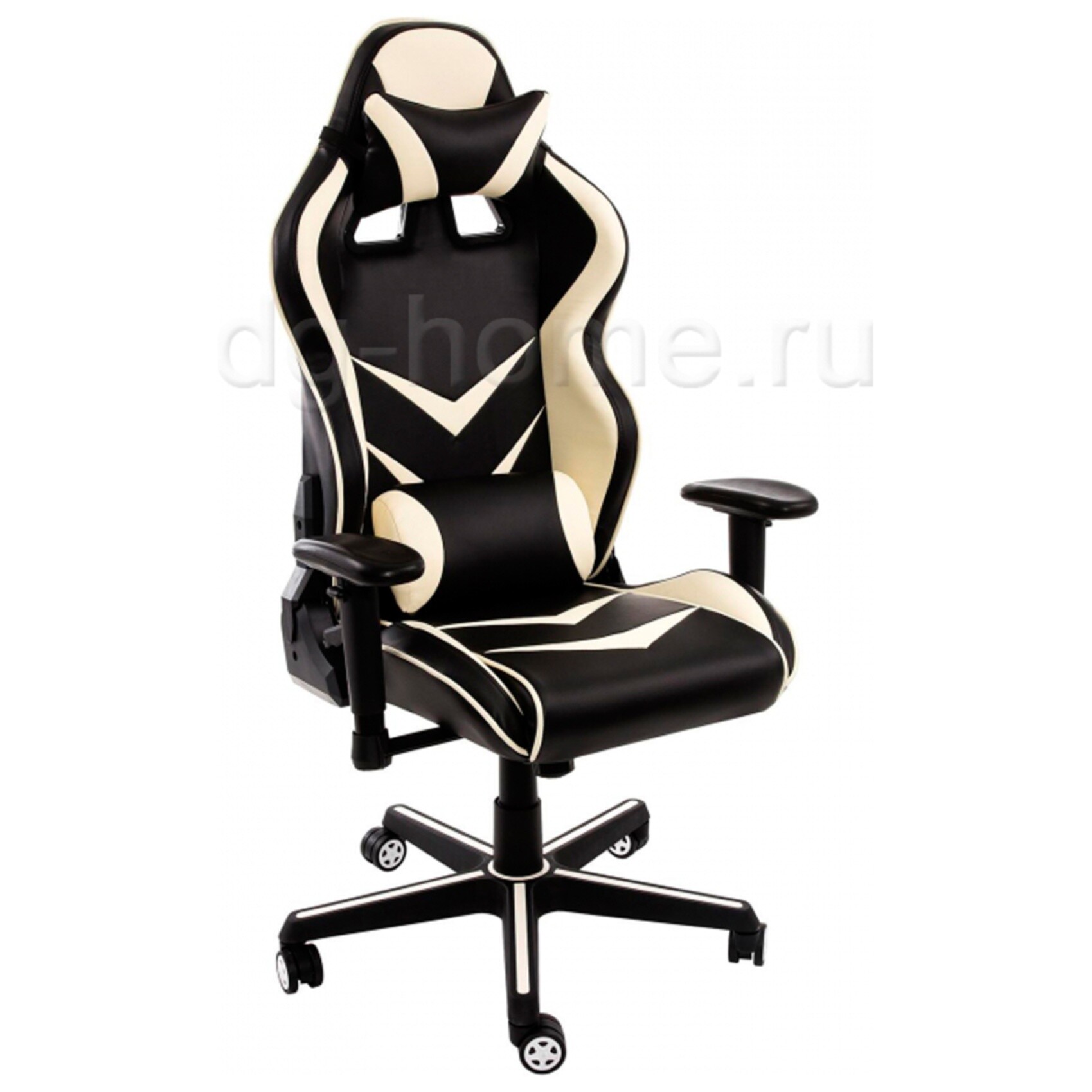 Кресло компьютерное Racer черное-бежевое