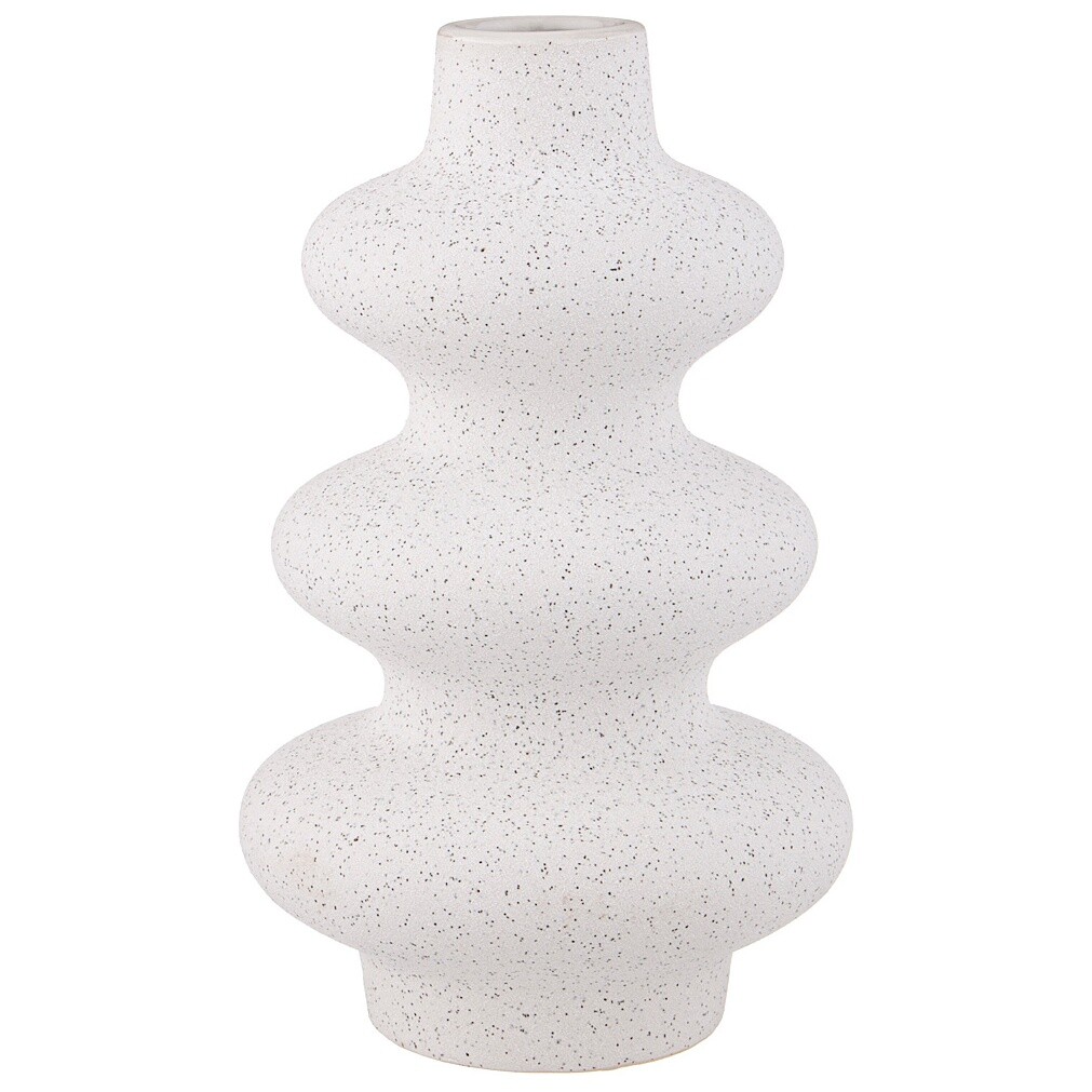Ваза декоративная керамическая 25 см белая ARM-112-573
