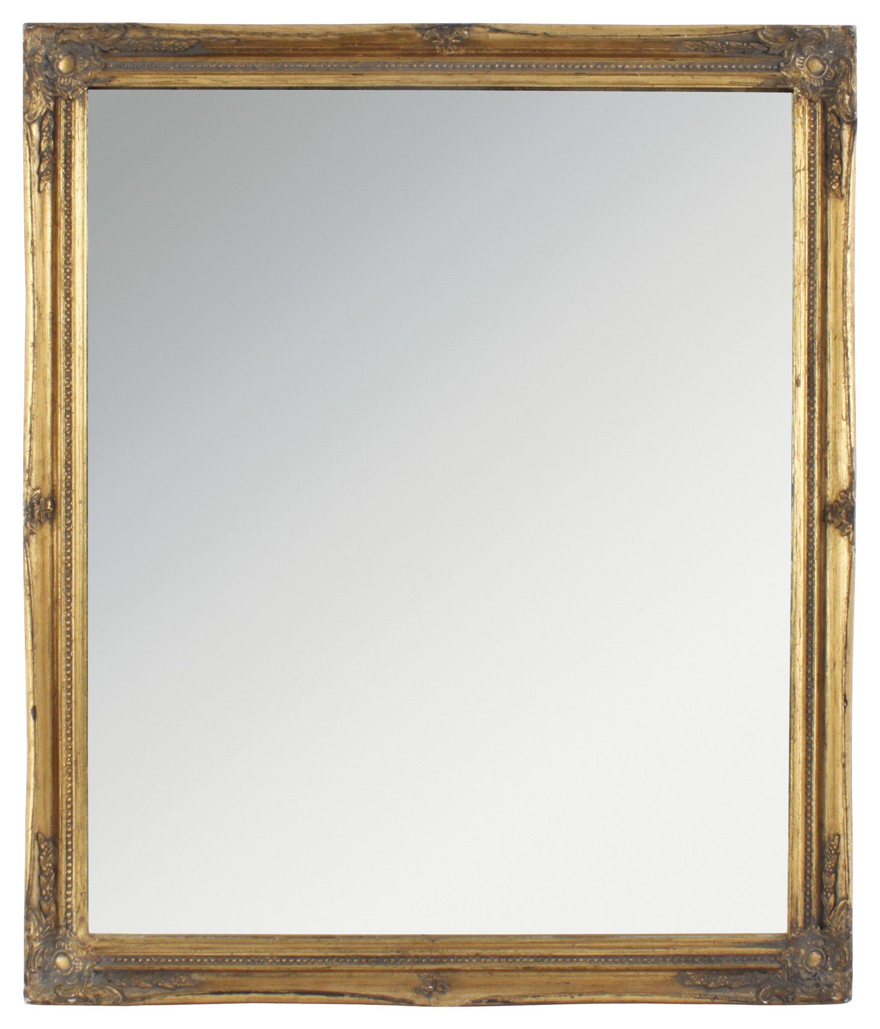 Зеркало настенное в золотой раме из полистоуна