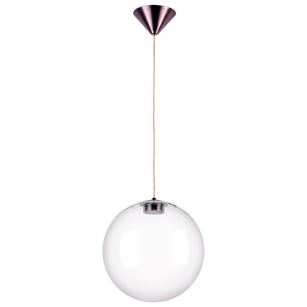 Светильник подвесной светодиодный со стеклянным плафоном прозрачный Sferetta 801010